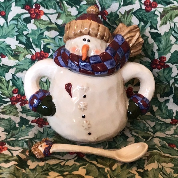 The Boyd’s Collection: Bundle Up Snowman Teapot Set ... Rare - Picture 10 of 12